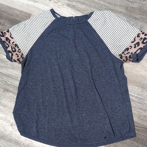 Amazon Women's Short Sleeve Tee - Blue, Black, Brown